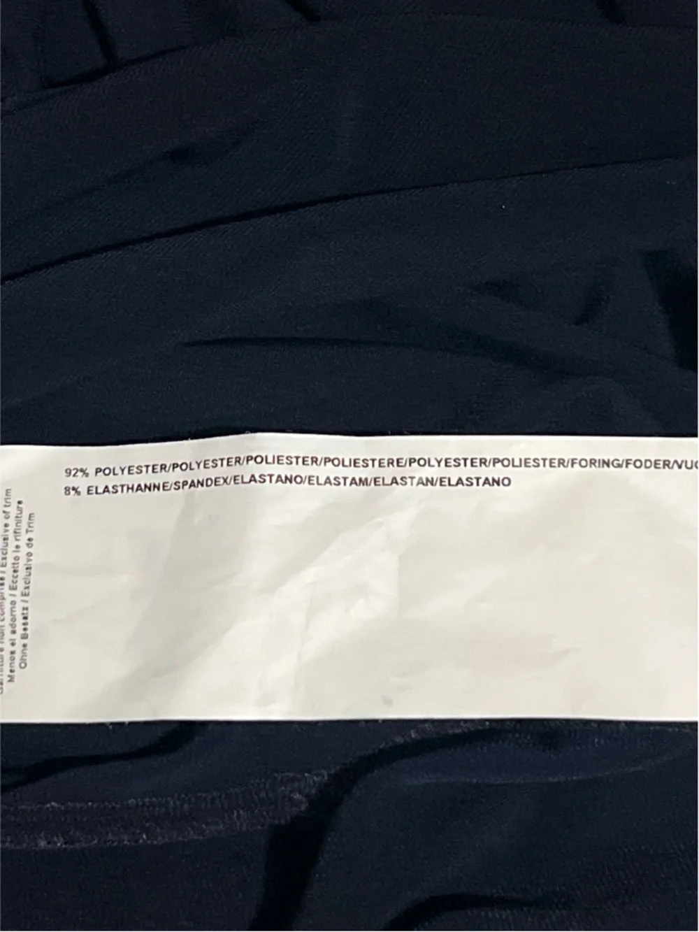 Joseph Ribkoff Dress Women’s 8 Navy Blue Ruched Faux-wrap Sheath 153009 - Picture 12 of 12